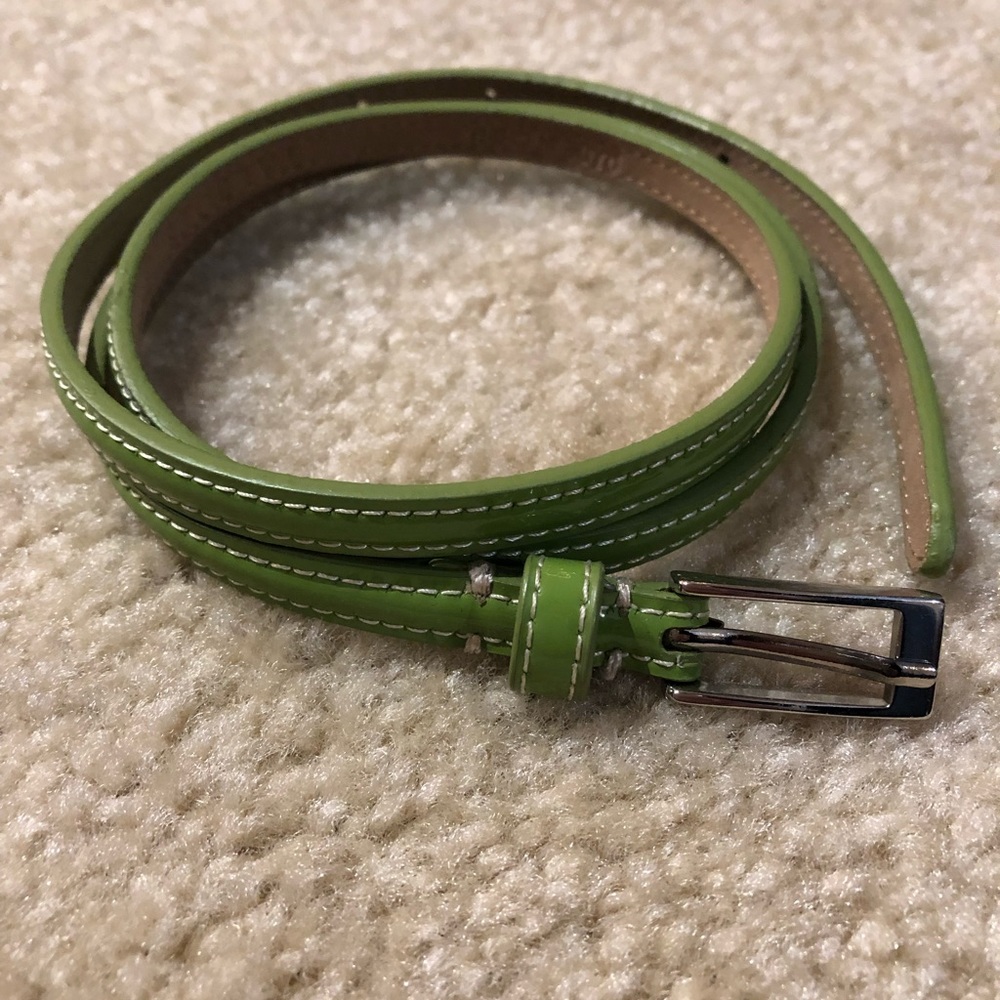 Talbots Green Skinny Belt